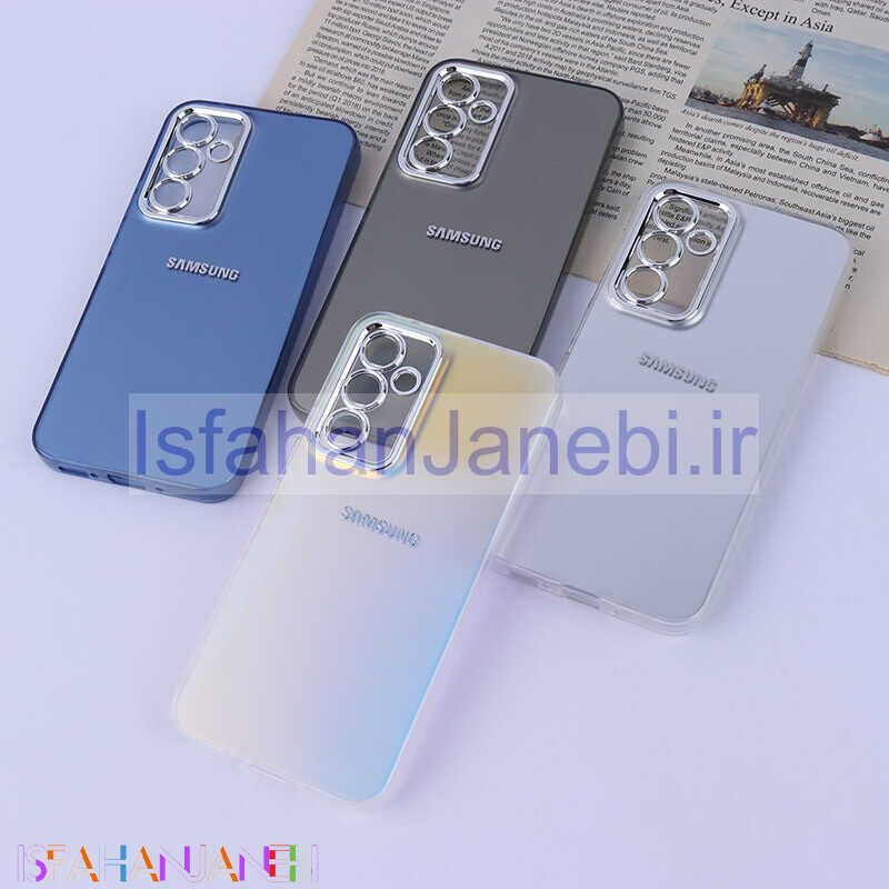 اصفهان جانبی-قاب PC سامسونگ Galaxy A54 براق متال محافظ لنزدار