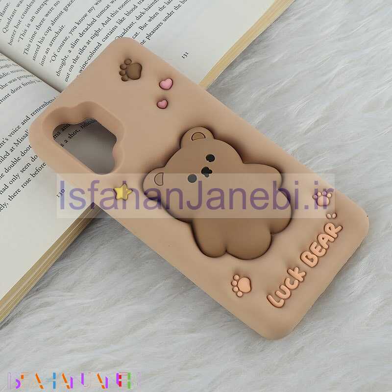 اصفهان جانبی-قاب سیلیکونی فیجت دار سامسونگ Galaxy A32 4G برجسته طرح Luck Bear