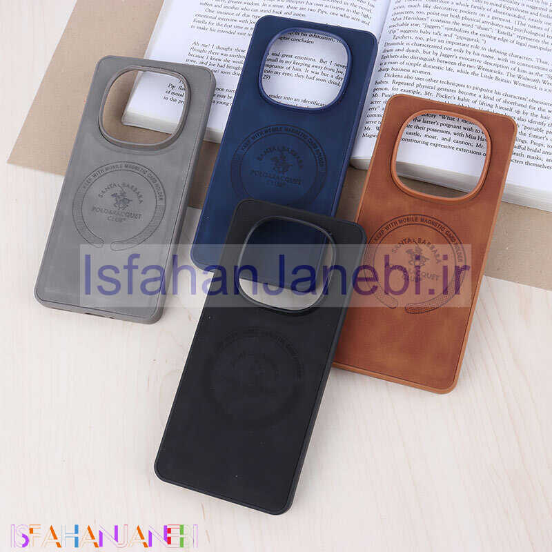 اصفهان جانبی-قاب چرمی Polo & Racquet Club شیائومی Redmi Note 14 Pro Plus 5G طرح مگ سیف