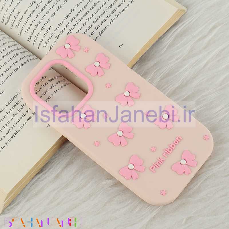 اصفهان جانبی-قاب سیلیکونی شیائومی Redmi Note 13 4G برجسته طرح Pink Ribbon