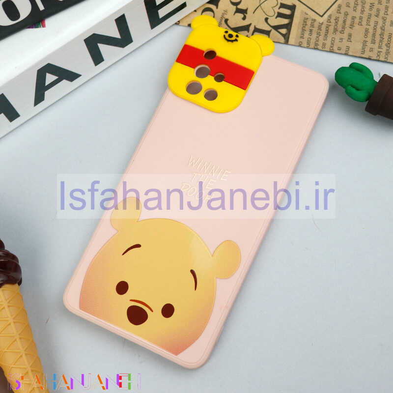 اصفهان جانبی-قاب سیلیکونی عروسکی محافظ لنزدار طرح Pooh سامسونگ Samsung A71