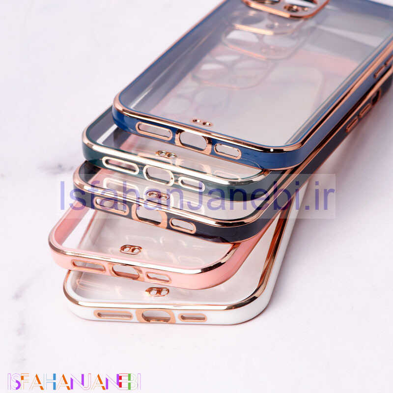 اصفهان جانبی-قاب ژله ای دور رنگی محافظ لنزدار iPhone 12 Pro Max