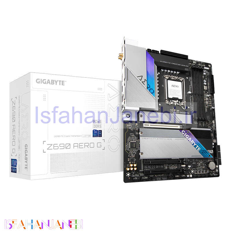 اصفهان جانبی-مادربرد گیگابایت Z690 AERO G rev 1.x DDR5