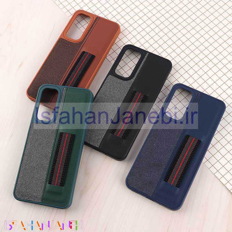 اصفهان جانبی-قاب چرمی فینگر بند سامسونگ Galaxy A16 4G / A16 5G ژله ای