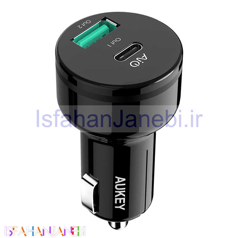 اصفهان جانبی-شارژر فندکی Aukey CC-Y9 3A 25.5W