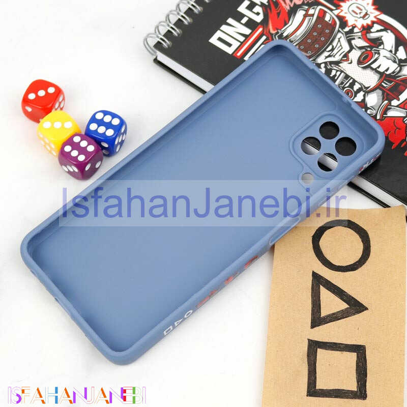اصفهان جانبی-قاب سیلیکونی محافظ لنزدار طرح اسکویید گیم Samsung Galaxy A22 4G کد 1