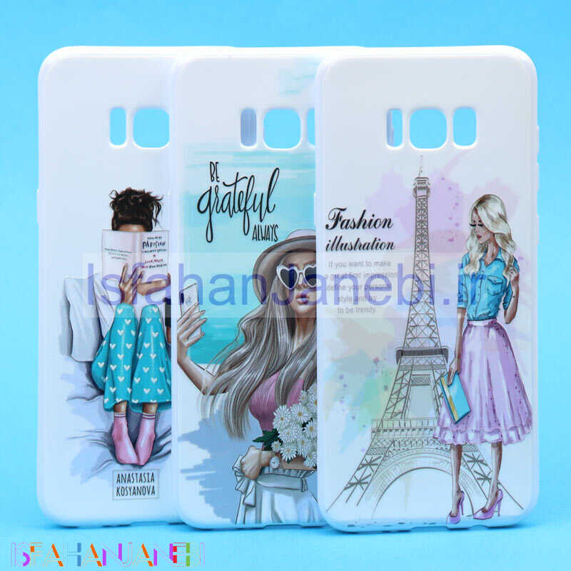 اصفهان جانبی-قاب فانتزی سفید طرح دختر سامسونگ S8 Plus