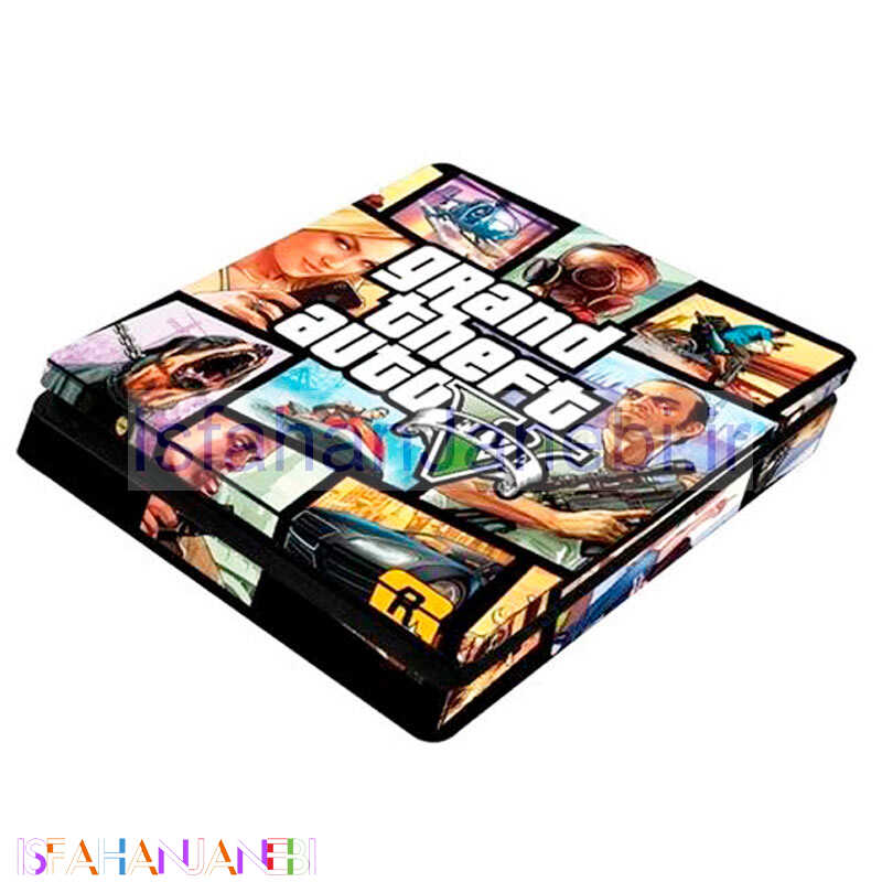 اصفهان جانبی-اسکین پلی استیشن 4 اسلیم طرح GTA V Logo