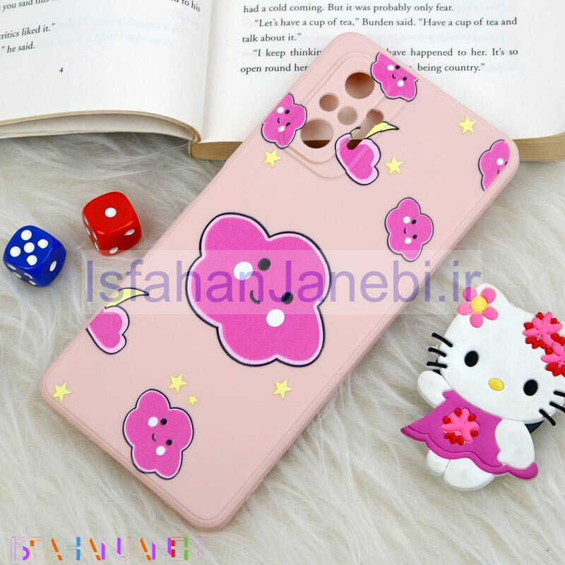 اصفهان جانبی-قاب سیلیکونی عروسکی محافظ لنزدار طرح ابر Xiaomi Redmi Note 10 Pro