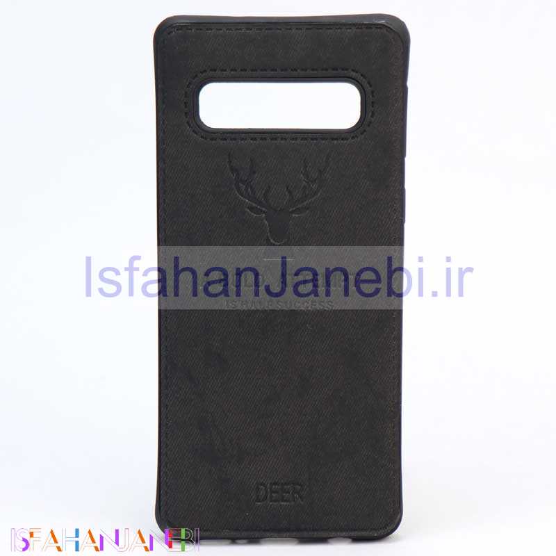 اصفهان جانبی-قاب چرمی طرح گوزن Samsung S10 مشکی