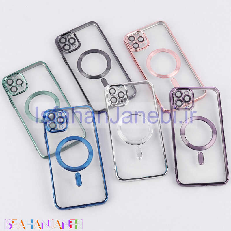 اصفهان جانبی-قاب شفاف MagSafe ژله ای محافظ لنزدار iPhone 11 Pro Max