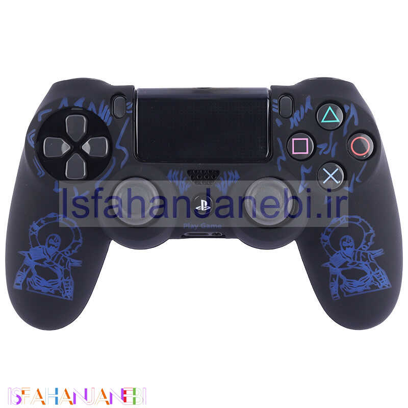 اصفهان جانبی-روکش دسته بازی PS4 طرح God Of War مشکی آبی کد 2