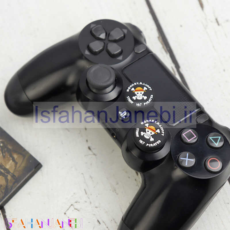 اصفهان جانبی-روکش آنالوگ دسته بازی Play Station/XBOX طرح اسکلت Monkey D.Luffy مشکی