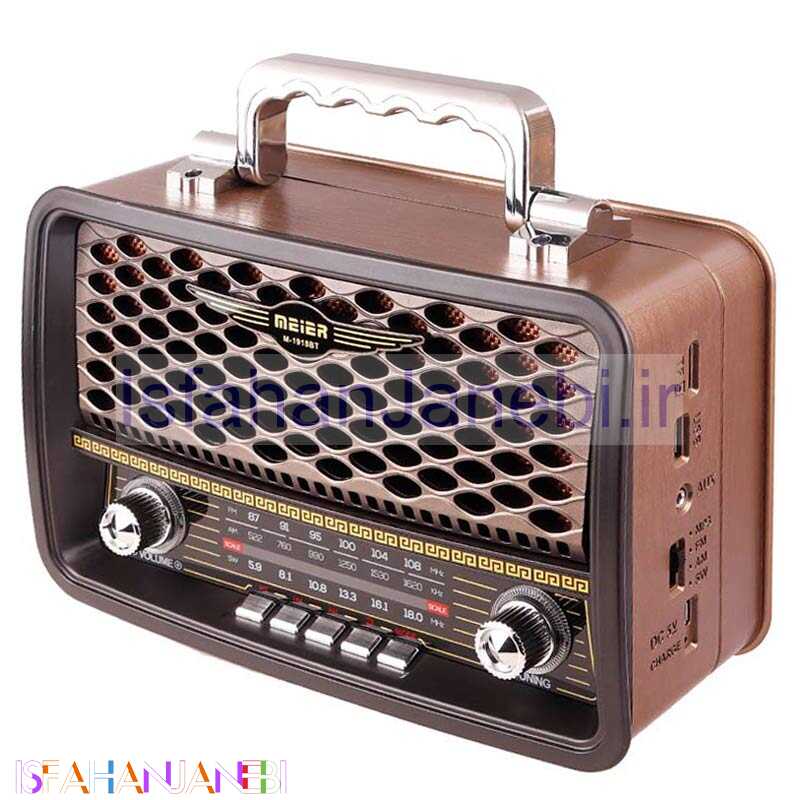 اصفهان جانبی-رادیو اسپیکر بلوتوثی رم و فلش خور Meier M-1918BT