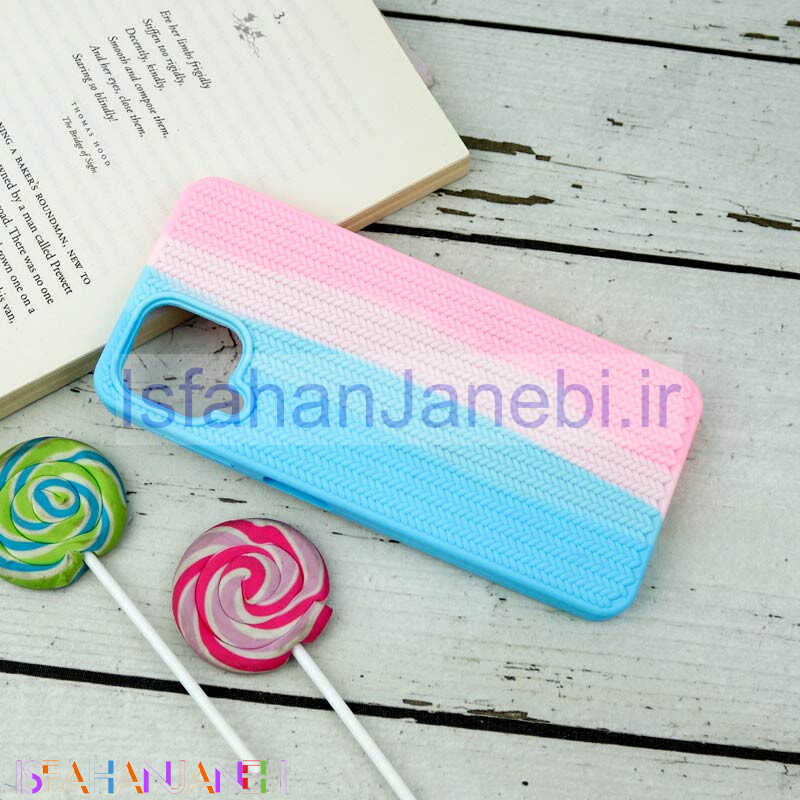 اصفهان جانبی-قاب سیلیکونی رنگین کمانی طرح بافت Samsung Galaxy A22 4G