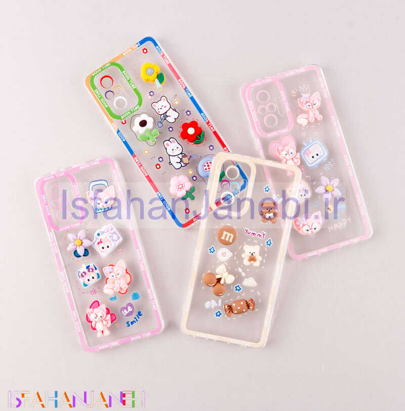 اصفهان جانبی-قاب عروسکی برجسته Good Time محافظ لنزدار Xiaomi Redmi Note 10 Pro 4G