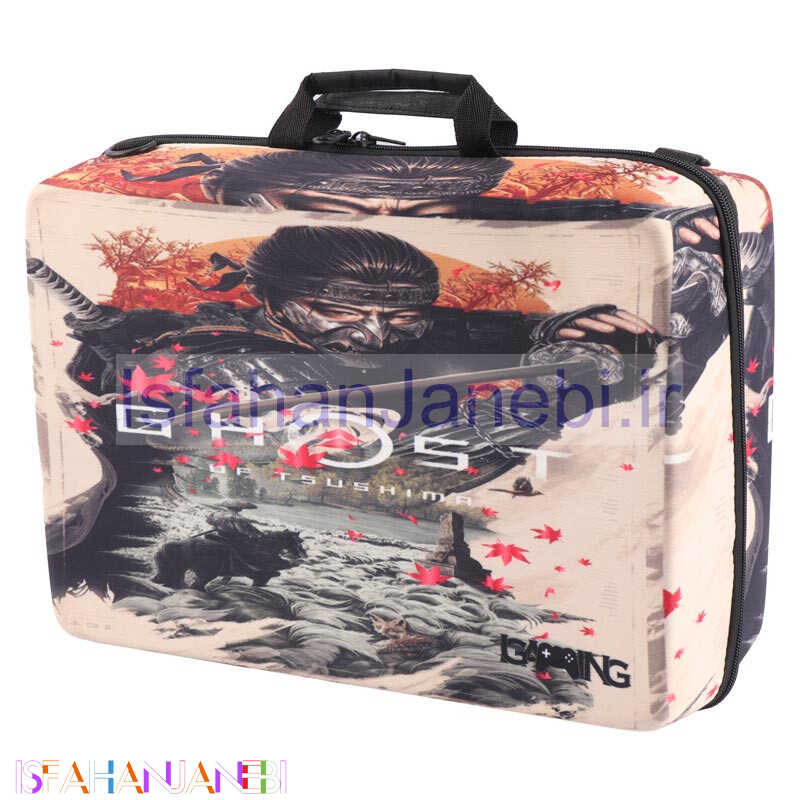 اصفهان جانبی-کیف کنسول بازی PS5 طرح Ghost of Tsushima