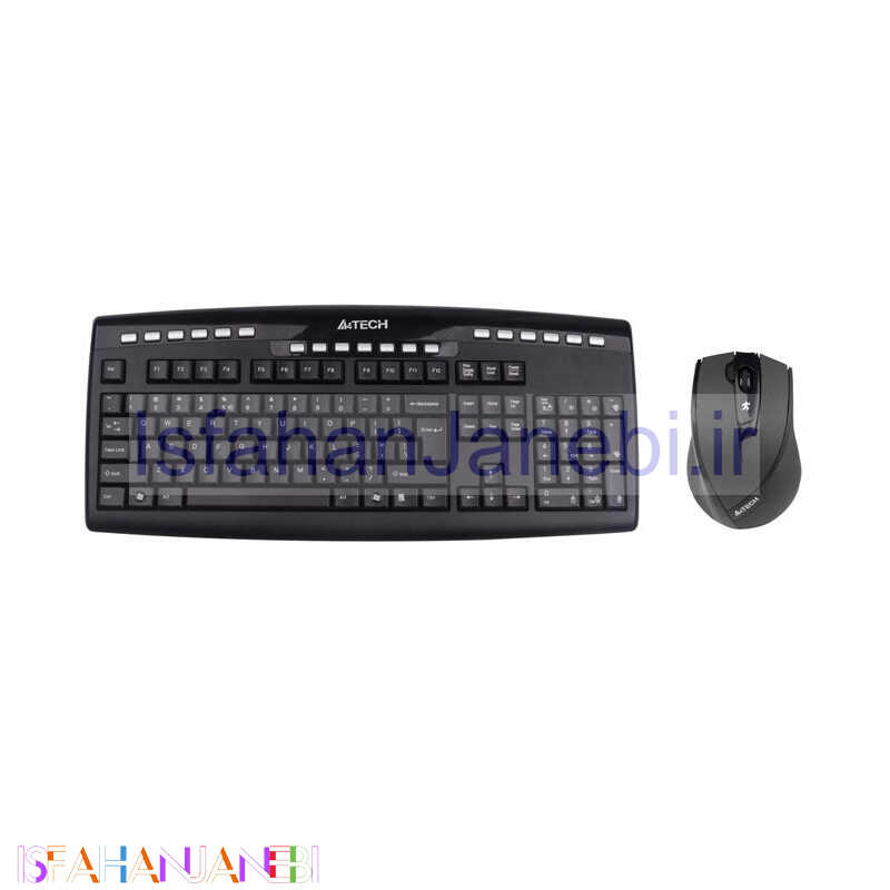 اصفهان جانبی-کیبورد و موس بی سیم ایفورتک 9200F