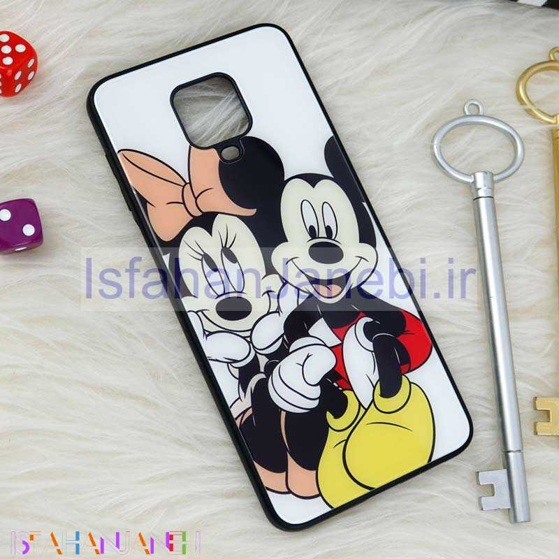 اصفهان جانبی-قاب پشت گلسی طرحدار میکی موس Xiaomi Redmi Note 9s / Note 9 Pro
