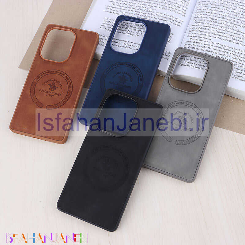 اصفهان جانبی-قاب چرمی Polo & Racquet Club شیائومی Redmi Note 13 Pro 4G طرح مگ سیف