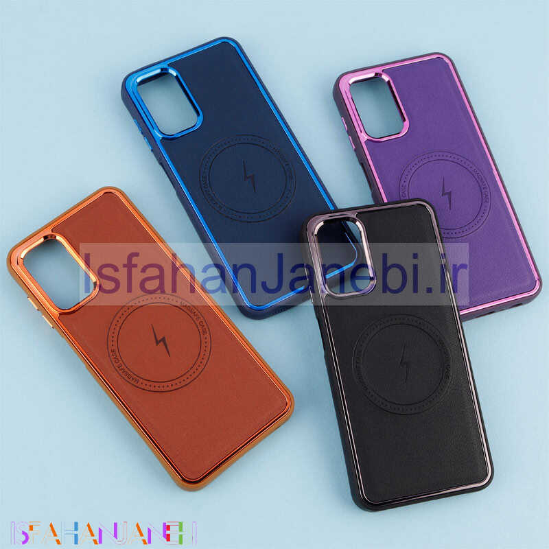 اصفهان جانبی-قاب چرمی مگ سیف سامسونگ Galaxy A13 4G متال ایرون