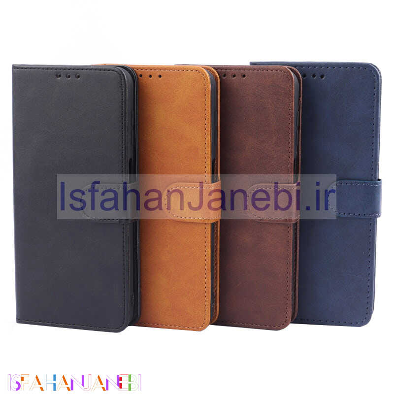 اصفهان جانبی-کیف چرمی مگنتی محافظ لنزدار Xiaomi Redmi Note 13 Pro 4G