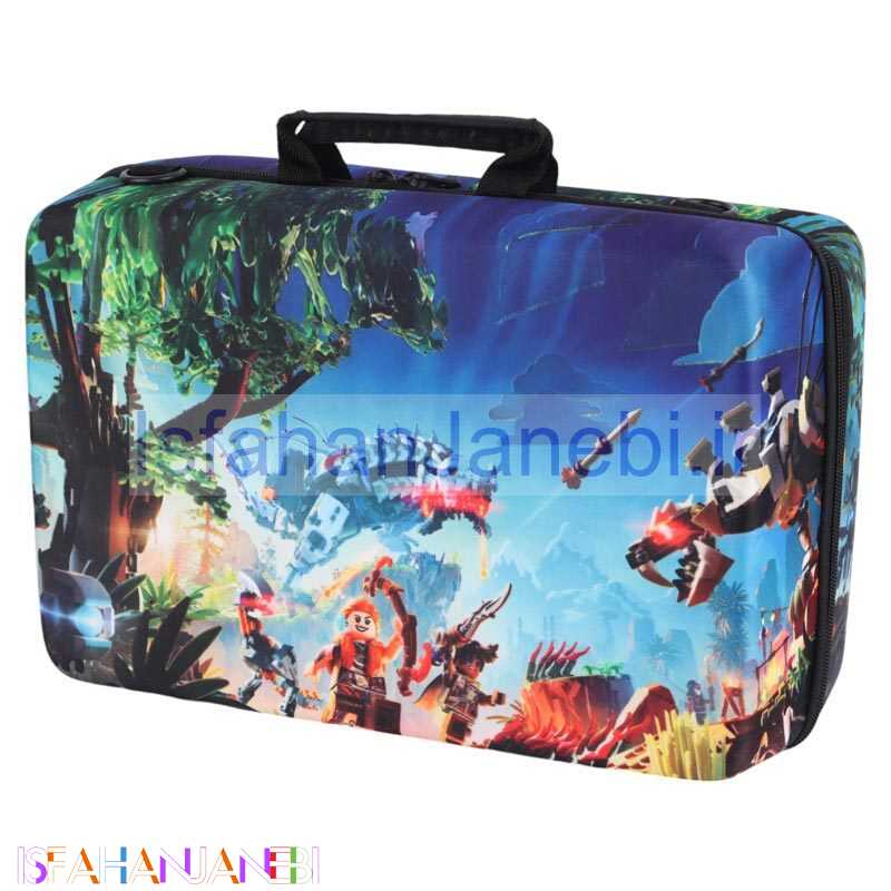 اصفهان جانبی-کیف کنسول بازی PS5 Slim طرح LEGO کد 2