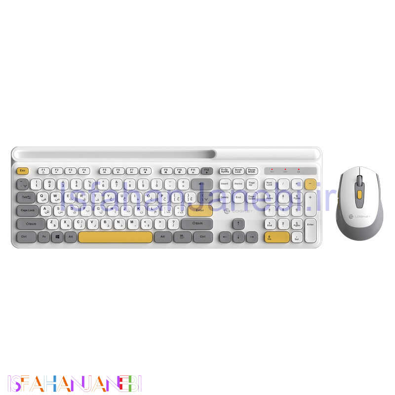 اصفهان جانبی-کیبورد و موس بی سیم لاجی کی KM336W