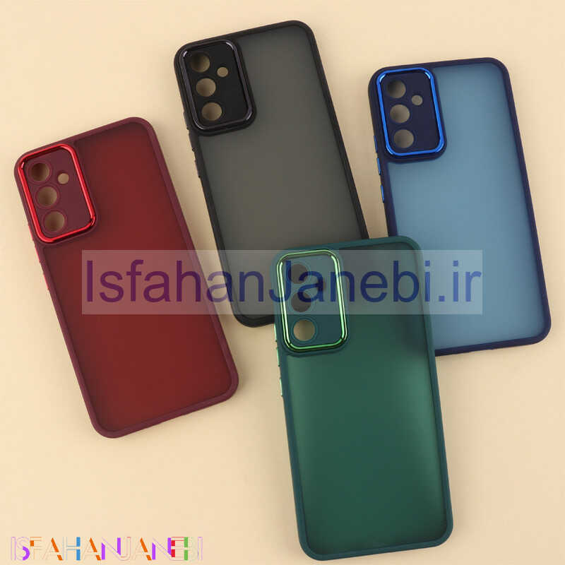 اصفهان جانبی-قاب PC سامسونگ Galaxy A34 متال ایرون پشت مات محافظ لنزدار