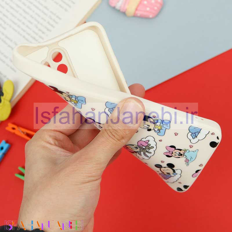 اصفهان جانبی-قاب سیلیکونی سفید محافظ لنزدار طرح میکی موس 3 شیائومی Xiaomi Redmi Note 8 Pro