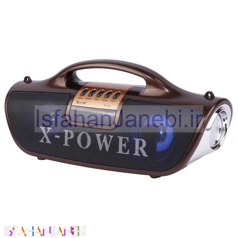 اصفهان جانبی-اسپیکر بلوتوثی رم و فلش خور Golon X-Power RX-V9BT