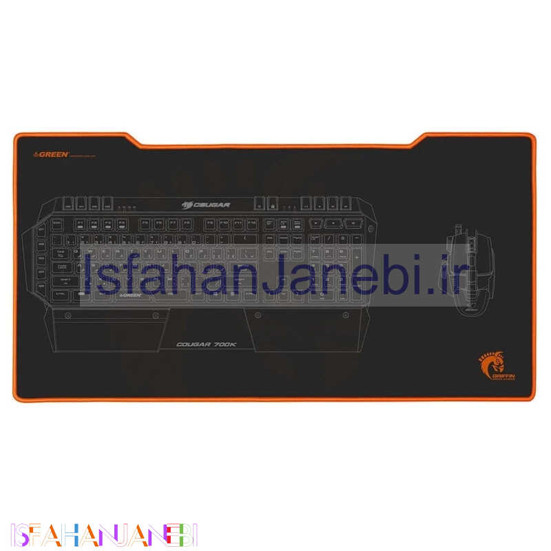 اصفهان جانبی-پد موس گیمینگ Green Griffin 700-L 35*70cm