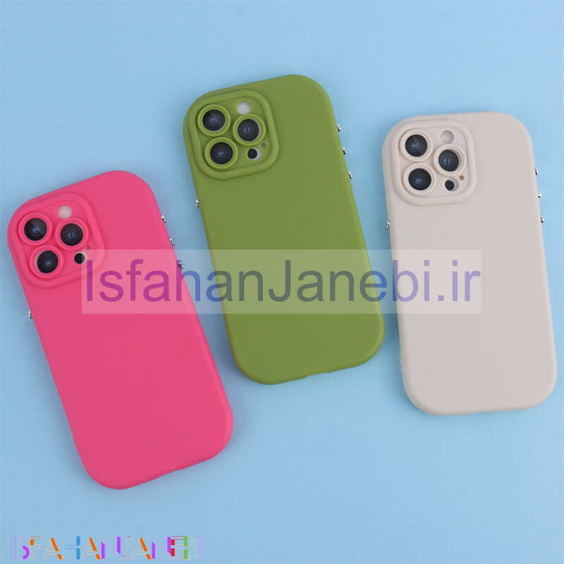 اصفهان جانبی-قاب سیلیکونی محافظ لنزدار Phone Case آیفون iPhone 15 Pro Max
