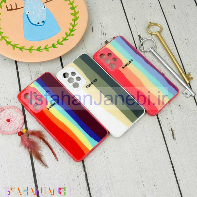 اصفهان جانبی-قاب محافظ لنزدار پشت گلسی آبرنگی Samsung Galaxy A33 5G