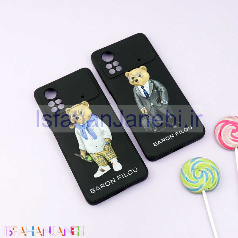 اصفهان جانبی-قاب سیلیکونی طرحدار مات محافظ لنزدار Xiaomi Poco X4 Pro 5G