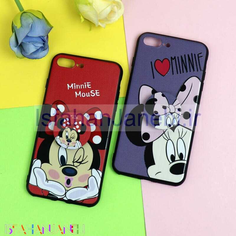 اصفهان جانبی-قاب فانتزی برجسته + پاپ سوکت طرح میکی موس آیفون iPhone 7 Plus / 8 Plus سری D