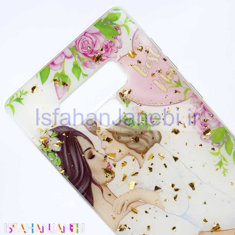 اصفهان جانبی-قاب ماربل فانتزی طلایی Samsung Note 9 کد9