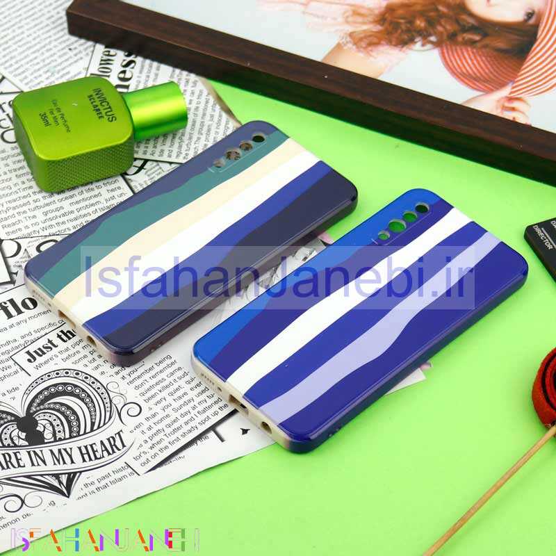 اصفهان جانبی-قاب سیلیکونی محافظ لنزدار طرح رنگین کمانی Samsung Galaxy A50