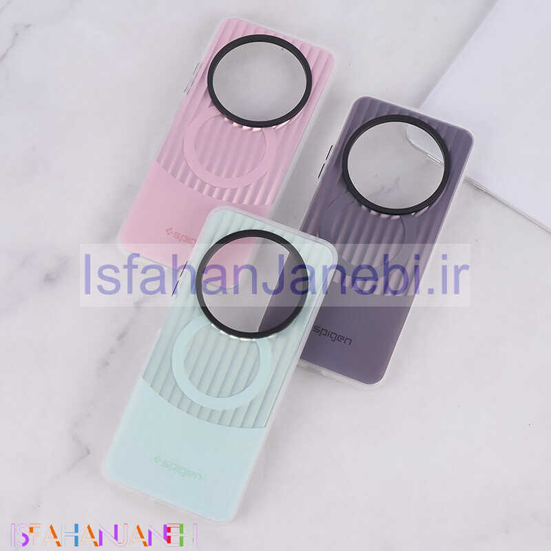 اصفهان جانبی-قاب Spigen 3D شیائومی Redmi 14C / Poco C75 کرکره ای طرح مگ سیف