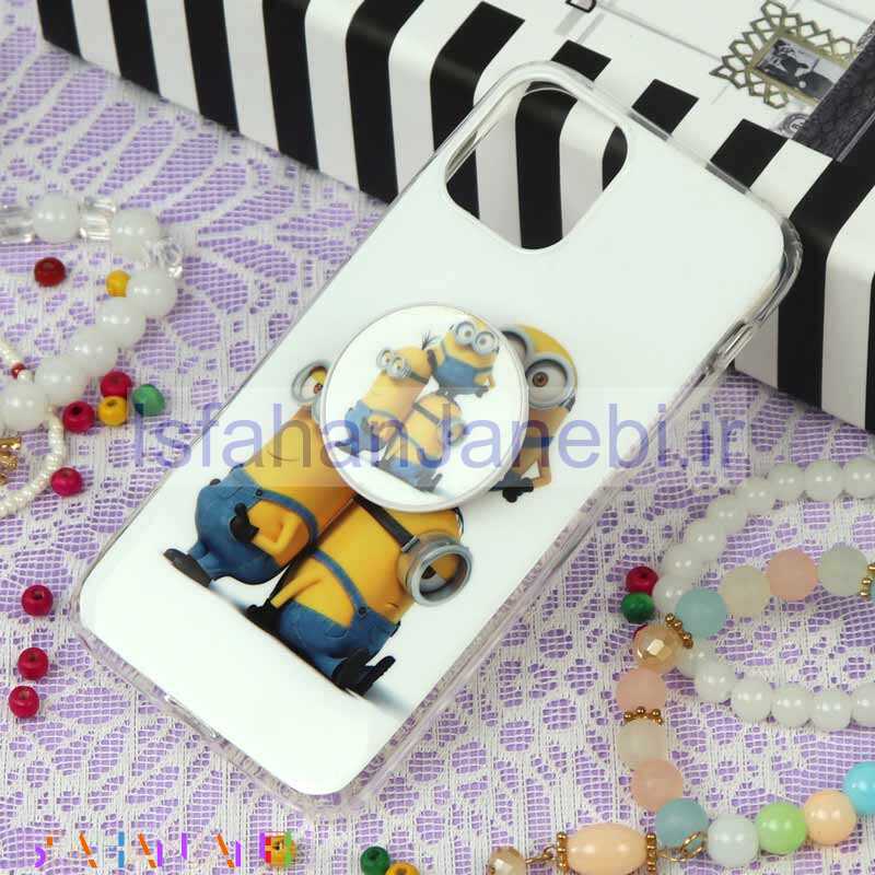 اصفهان جانبی-قاب سوپر IMD دور شفاف پاپ سوکت دار iPhone 11 Pro مینیون