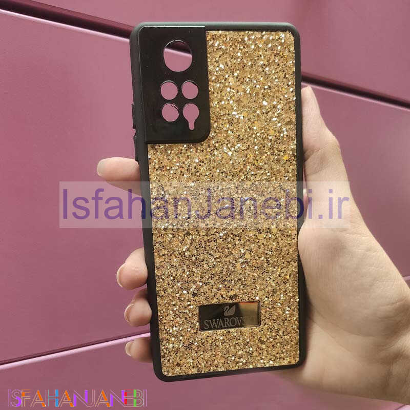 اصفهان جانبی-قاب شاینی Swarovski High Copy محافظ لنزدار Xiaomi Redmi Note 11