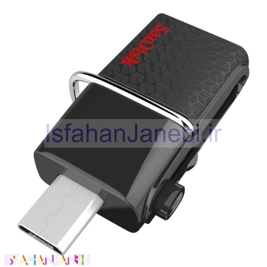 اصفهان جانبی-فلش 16 گیگ سن دیسک SanDisk Ultra Dual OTG USB3.0