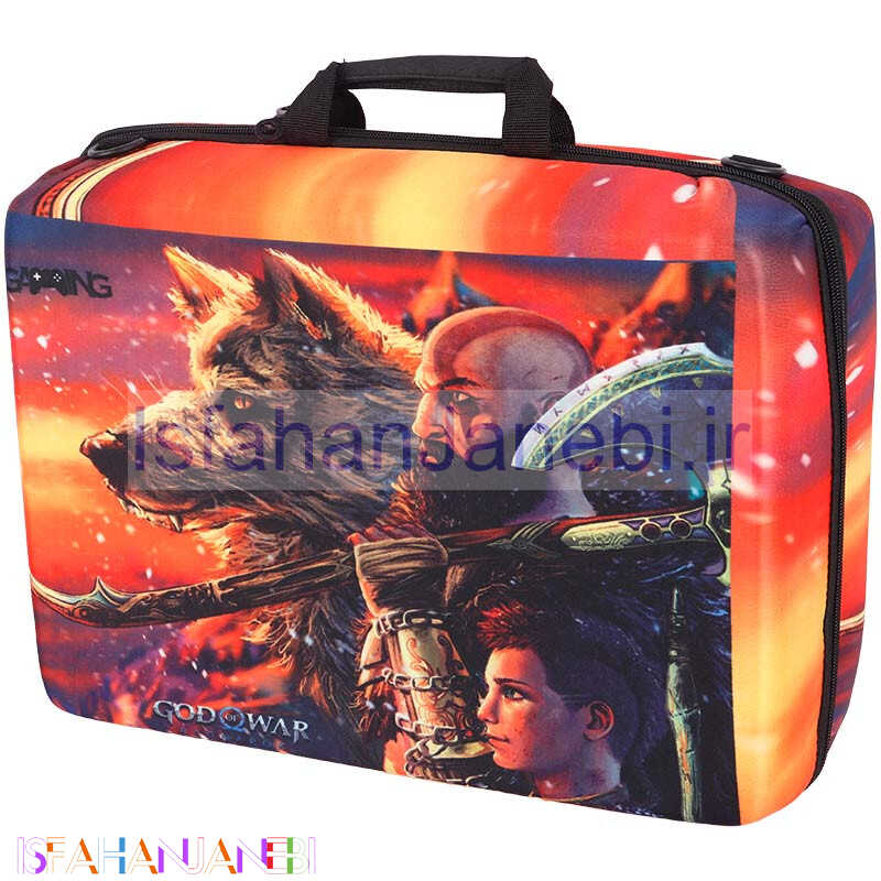 اصفهان جانبی-کیف کنسول بازی PS5 طرح God Of War کد 11