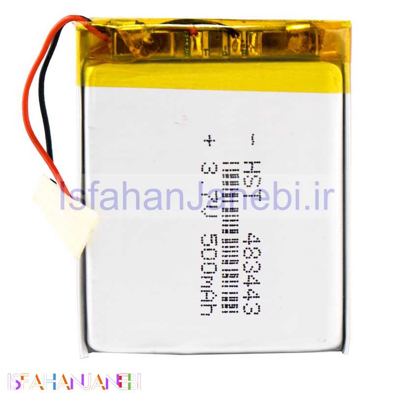 اصفهان جانبی-باتری لیتیوم 500mAh 43*34*3mm 483443