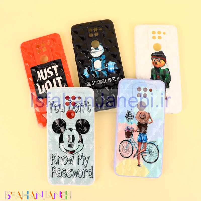 اصفهان جانبی-قاب طرحدار فانتزی پافر محافظ لنزدار Xiaomi Redmi Note 9