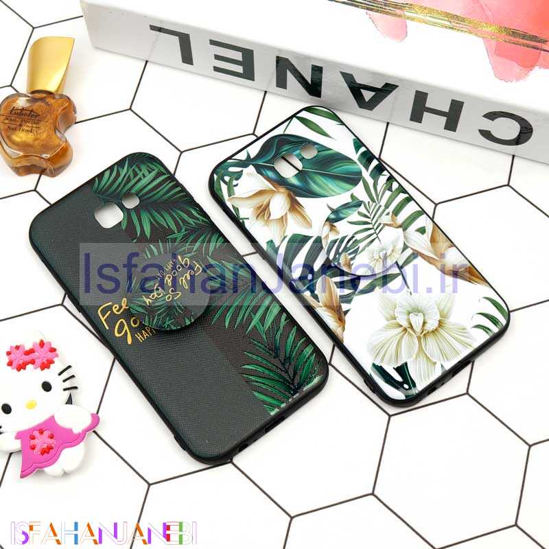 اصفهان جانبی-قاب فانتزی برجسته + پاپ سوکت طرح گل سامسونگ A7 2017 سری D