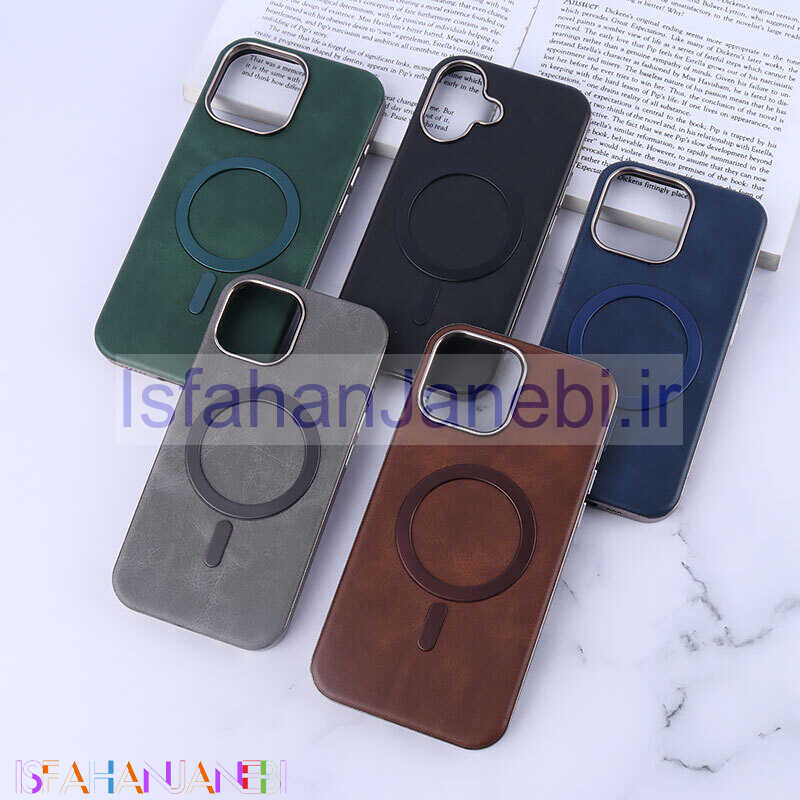 اصفهان جانبی-قاب چرمی مگ سیف دور محافظ لنز متال