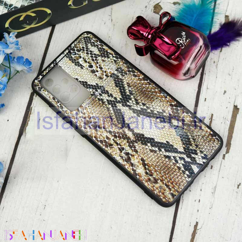 اصفهان جانبی-قاب طرحدار محافظ لنزدار کشویی طرح پوست ماری سامسونگ A71 سری C