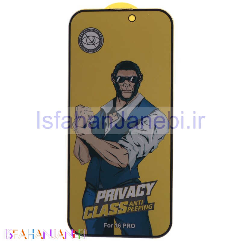 اصفهان جانبی-گلس پرایوسی آنتی استاتیک Monkey آیفون iPhone 16 Pro