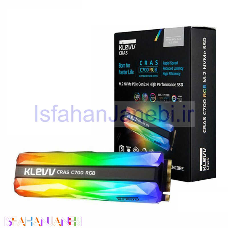 اصفهان جانبی-حافظه SSD کلو KLEVV CRAS C700 RGB 960GB M.2